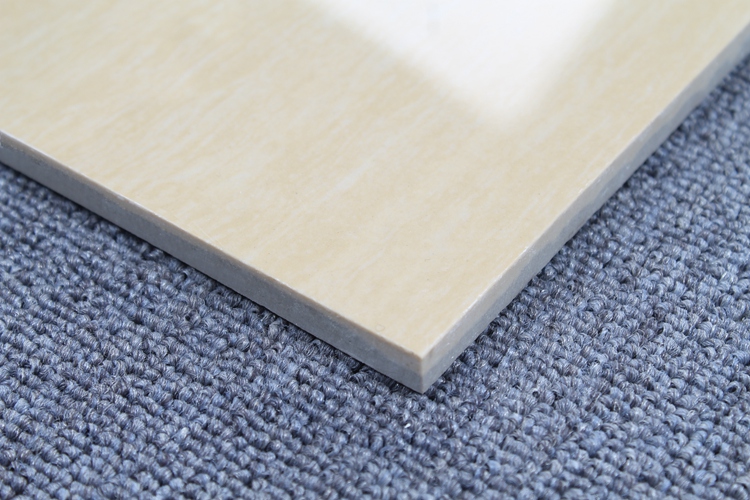 Density Of Yellow Glossy Line Stone Polished Porcelain Floor Tile 60X60 80X80