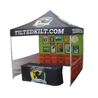 Premium Aluminum Heavy Duty Wind Resistant Canopy 10X10 Custom Printed Tent