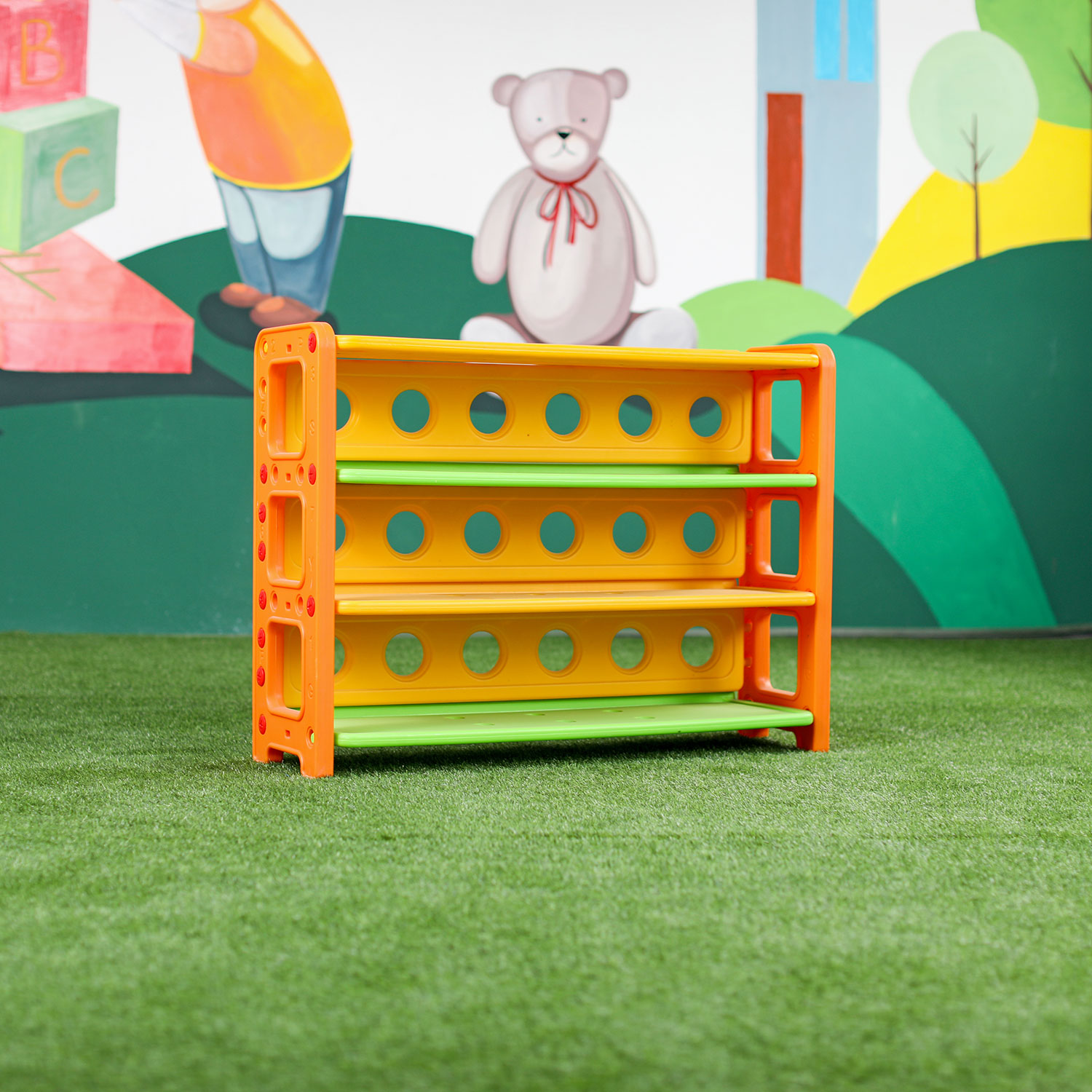 kindergarten furniture children book shelf toy  kids storage shelf for kids