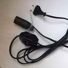 Europe VDE salt lamp cord with dimmer and holder
