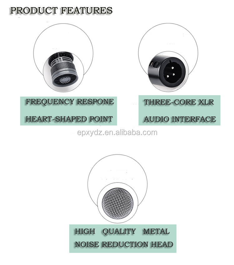 J.I.Y YS-226 Cheap Price Wired Microphone Handheld Style Microphone Dynamic Karaoke Microphone