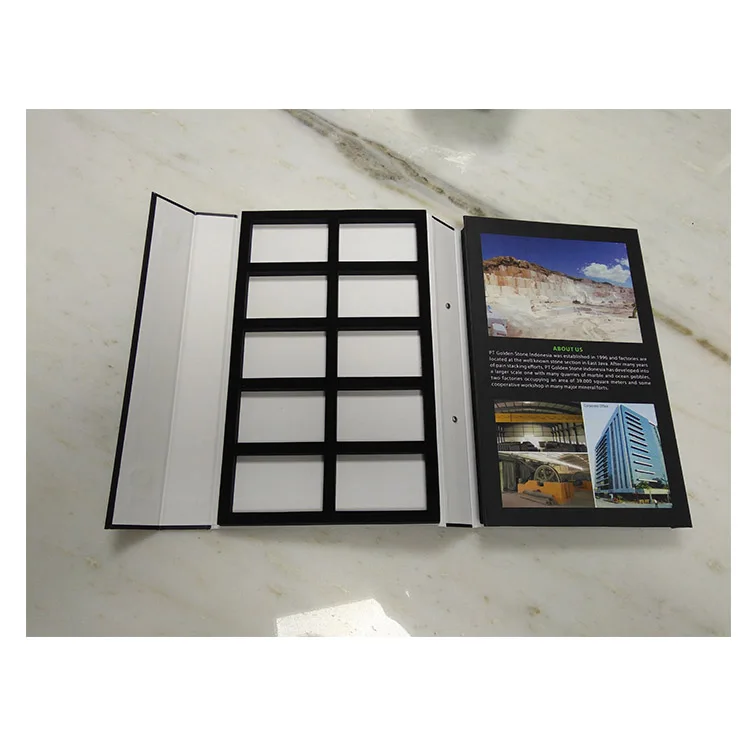 High quality Quartz stone sample Display book folder