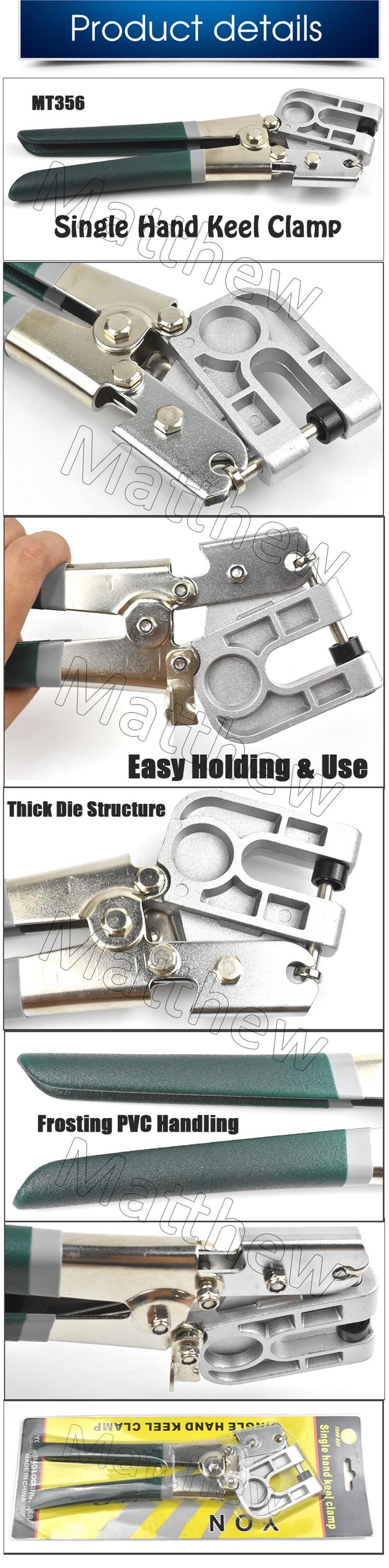 Manual Single Handle Stud Crimper Keel Clamp