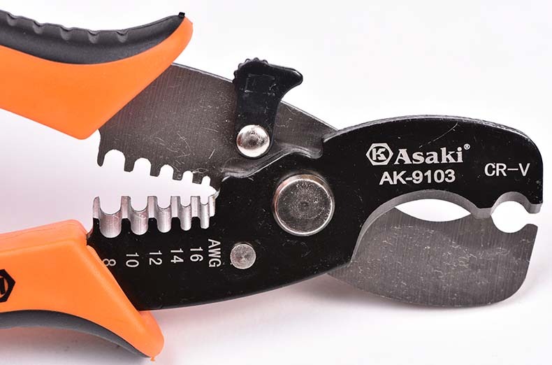 Asaki Multipurpose Pliers Cable Cutter Wire Stripper Pliers tools