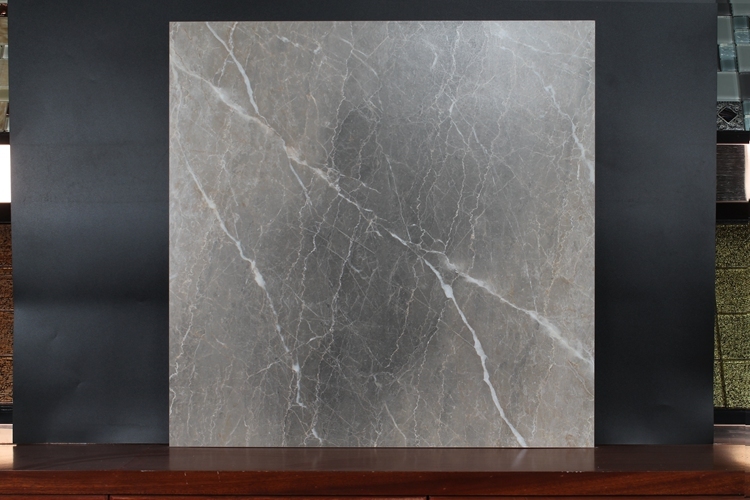New Design Black Matte Marble Look Crack Porcelain Floor Tiles In Suriname