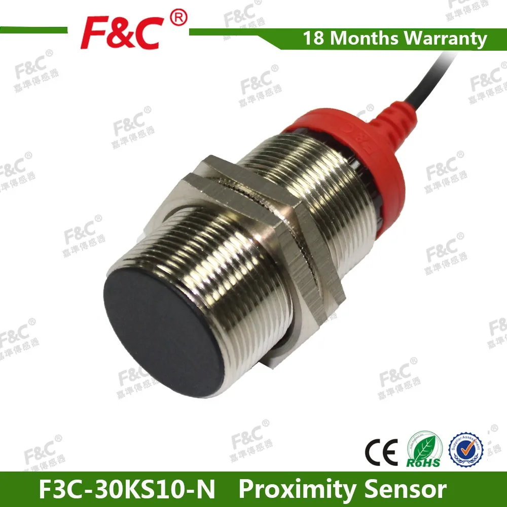 M30 metal detector flush type cylinder Sn=10mm proximity sensor, inductive proximity switch