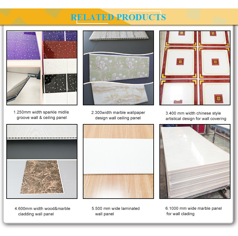 China Manufacturing Super Value large Size Wet Wall Cladding Bathroom Design Sparkle Color Shower Wall Panel UK Market  PVC