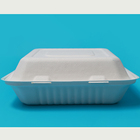 3 compartment disposable sugarcane bagasse fast food container box bagasse