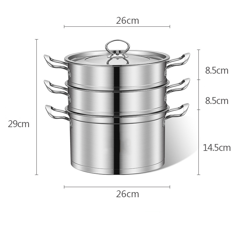 Muti function steamer pot stainless steel food steamers
