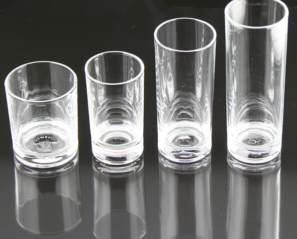 Custom Logo Round Clear Drinking Juice Glass Water Drinking Glasses Tea Milk Cup