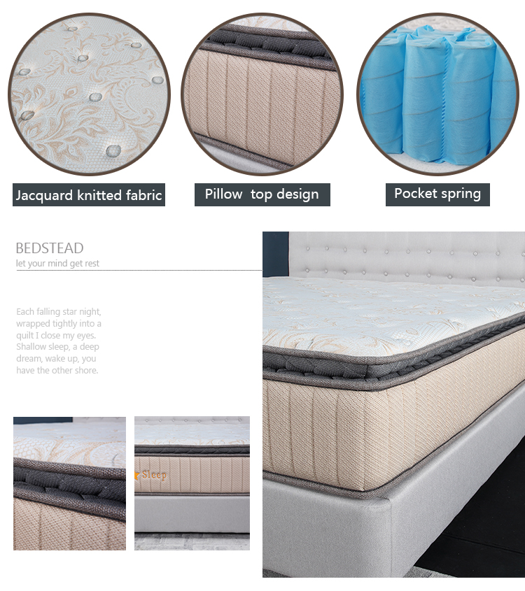 Luxury bedroom cool gel memory foam size customized mattress