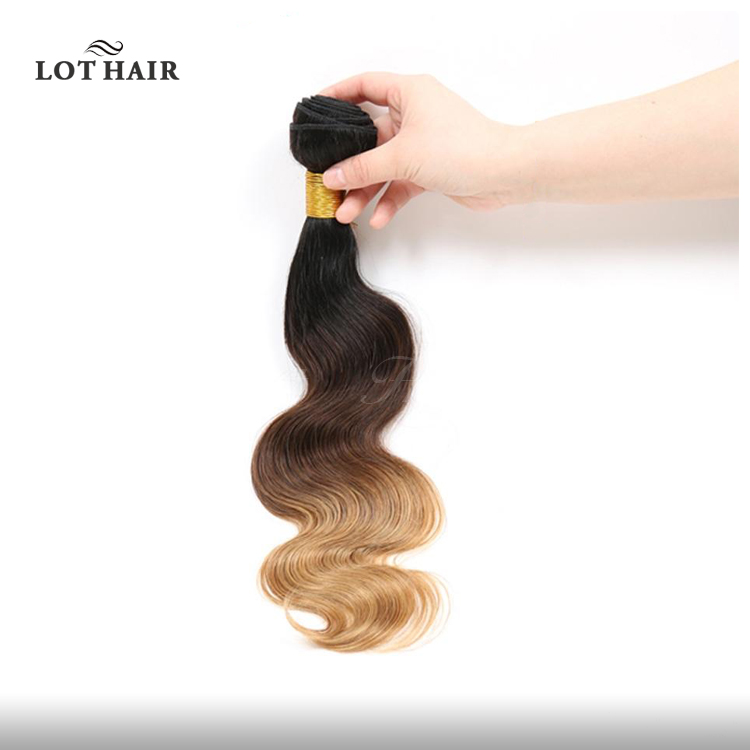China Two Tone Indian Hair Weave Hair Extensions China Two Tone