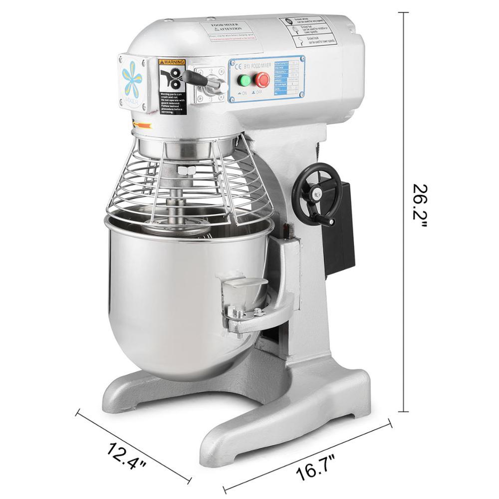Brand New 10 QT Commercial Heavy Duty Steel 3-Speed Stand Food/Dough Mixer