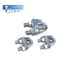 DIN 741 Malleable Electro-Galvanized wire rope clips