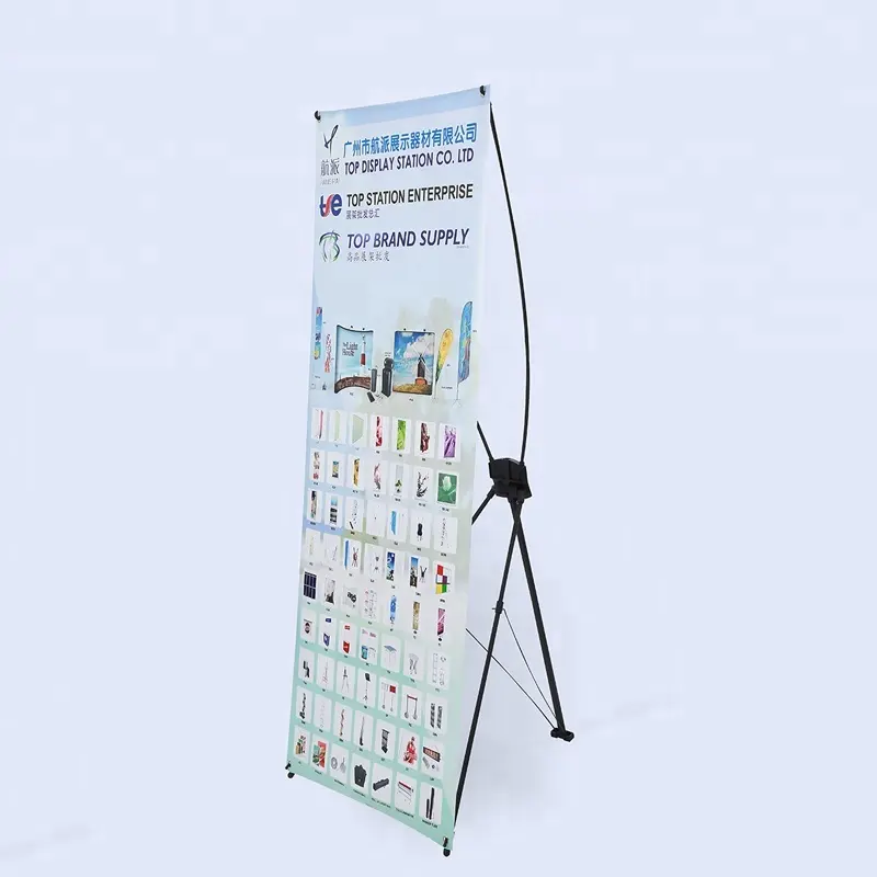 Wholesale Advertising Promotional Trade Show Display Stand Portable 80*180 Fiber X-stand Matte X Banner Size