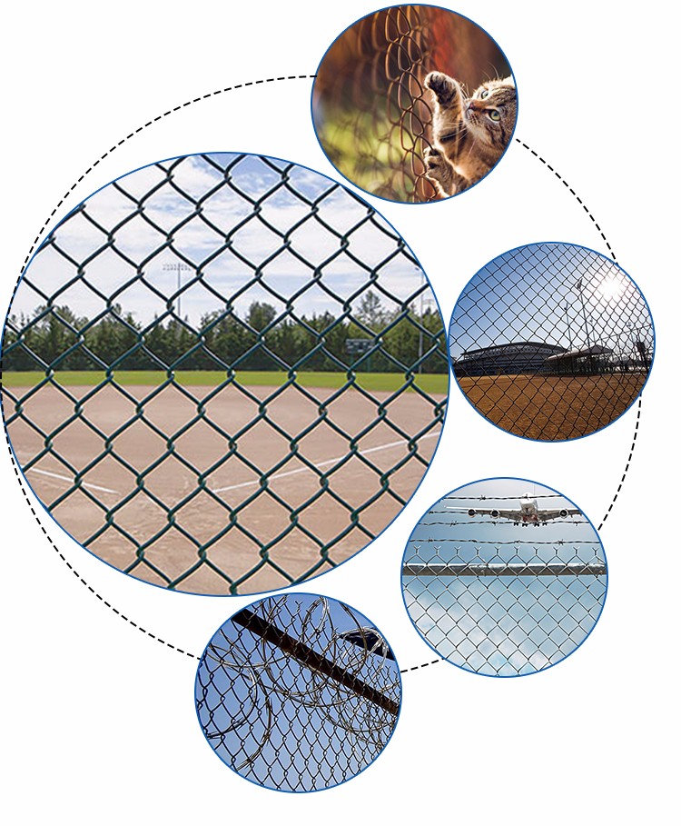 Galvanized Steel Chain Link Fence Roll 6 Ft. X 50 Ft. 11.5 Gauge 4