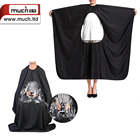 2017 good quality clear window wholesale white barber cape
