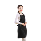 black long aprons customized logo adjustable chef canvas aprons for the restaurant