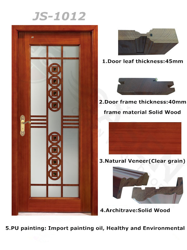 wholesale modern bedroom door design tempered glass wooden door swing sliding door