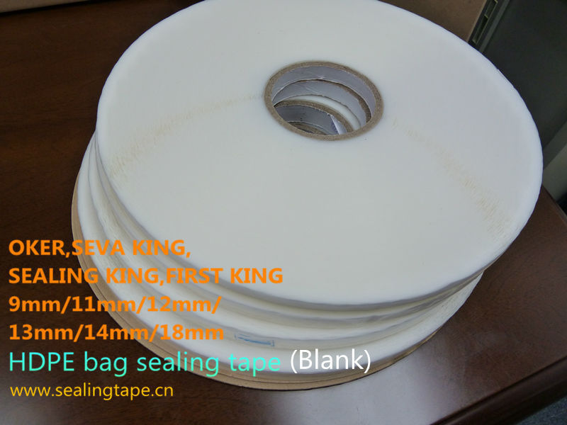 Original Factory 9mm OKER SUPER KING SEALING KING packing tape self adhesive HDPE resealable for OPP bags