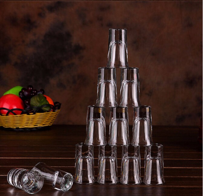Wholesale 20ml custom personalized souvenir tequila Shot Glass Vodka Shot Glasses
