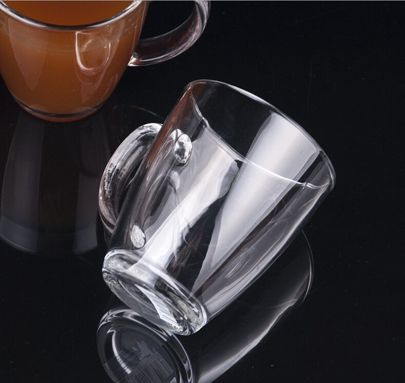 Machine press 12oz Clear Glass Coffee Latte Mug