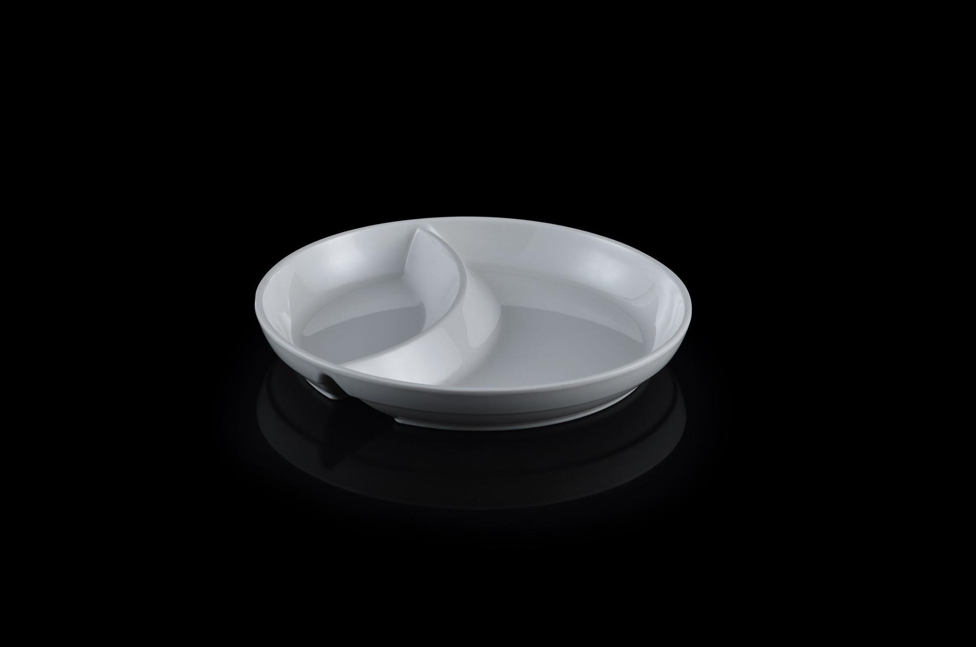 divided unbreakable plates melamine 2 compartment tray plastic plate with divider for restaurant