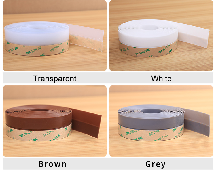 3M adhesive tape silicone door weather stripping window door bottom seal