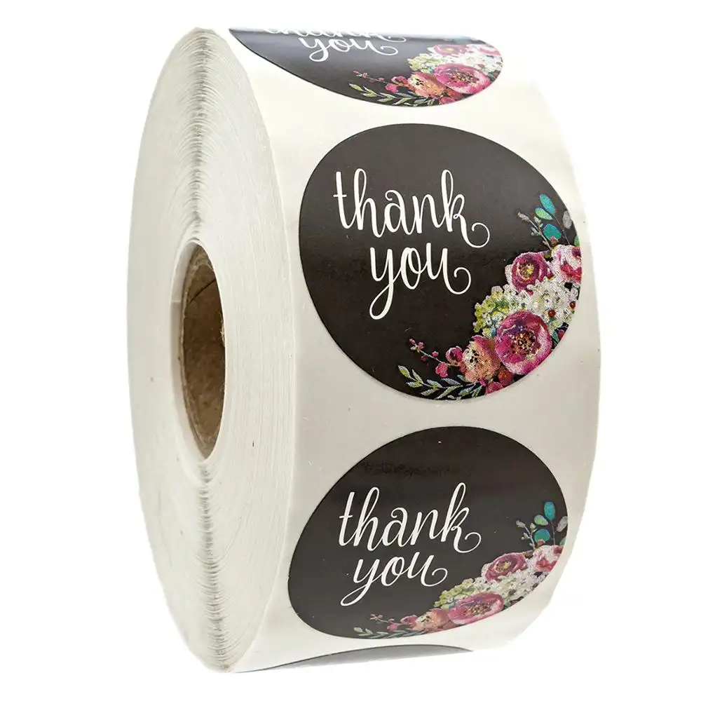 1.5" Round Thank You for Supporting My Small Business Stickers Custom Stickers/ 500 Labels Per Roll
