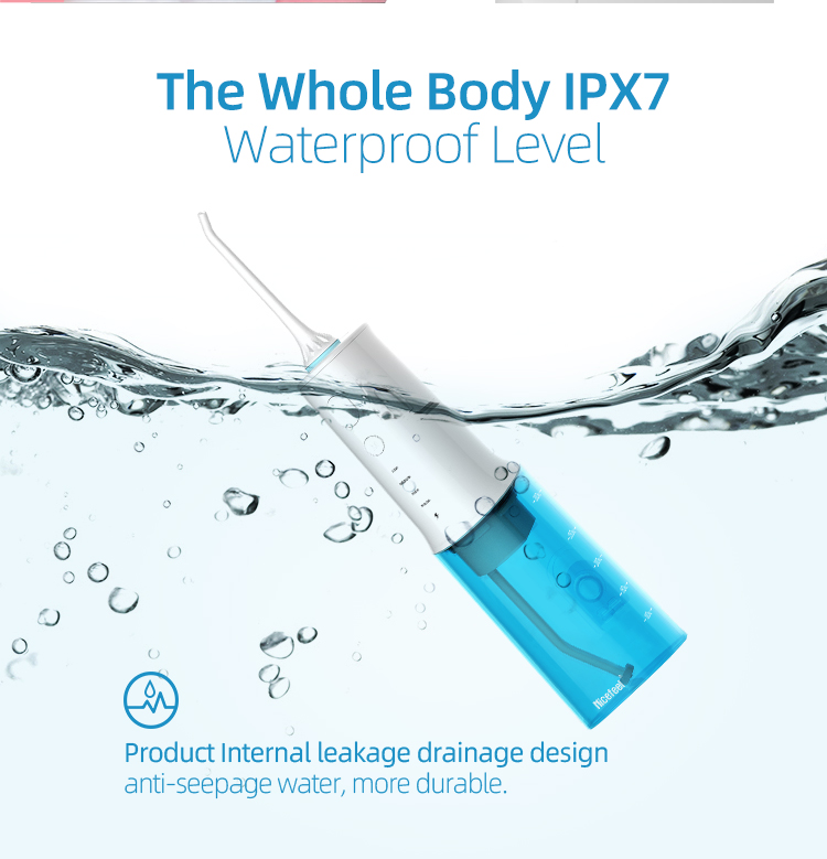 RoHS Usb Charge Travel Water Flosser 320ml Water Irrigator For Teeth Oral Hygiene