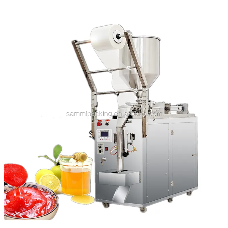 high efficiency jam peanut butter kerchup ketchup chili sauce tomato paste sachet packaging packing machine