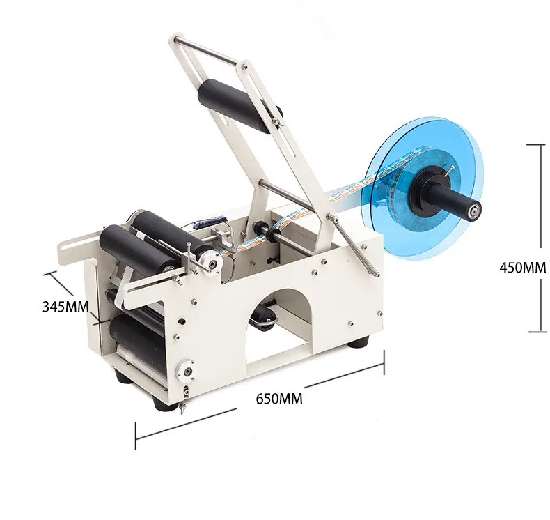 MT50 Semi-auto Round Bottle Labeling Machine, Semi-auto Labeler, Semi Automatic label machine