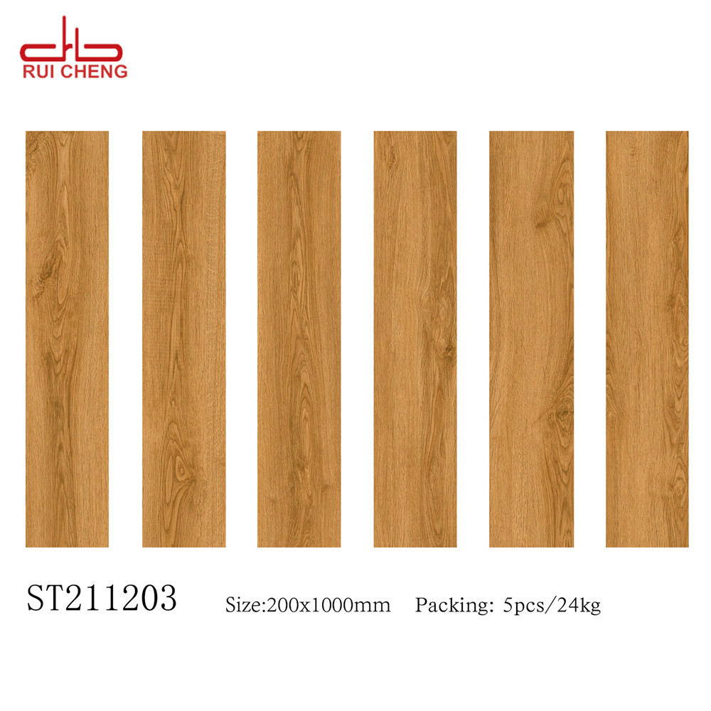 Wholesale china porcelain oak wooden look tiles for floor 200x1000mm/8"x40"