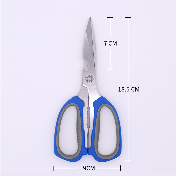 Multipurpose household stainless steel scissors flesh fish cutting kitchen shears