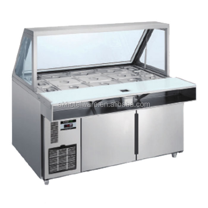 salad bar display fridge