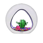 acrylic oval coffee table unique novelty fish aquarium