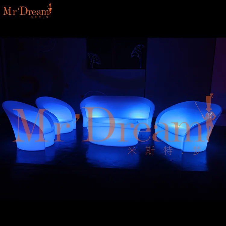Mr.Dream Manufactory Wholesale commercial hotel lobby sectional led leisure furniture(accept customized)