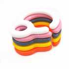 Wholesale Plastic Baby teether Pacifier dummy chain holder Clips teething Stroller toy hook