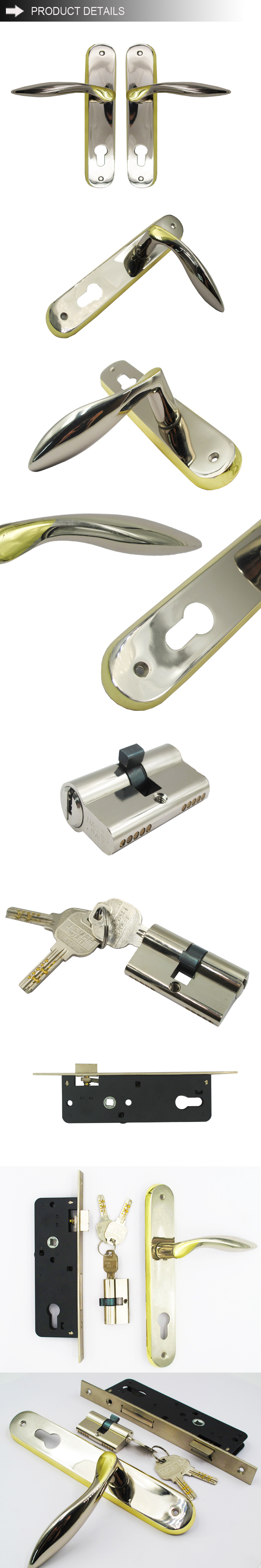 Hot Sales  wholesale  low price hot sale iron panel aluminum brass pull door handle door locks