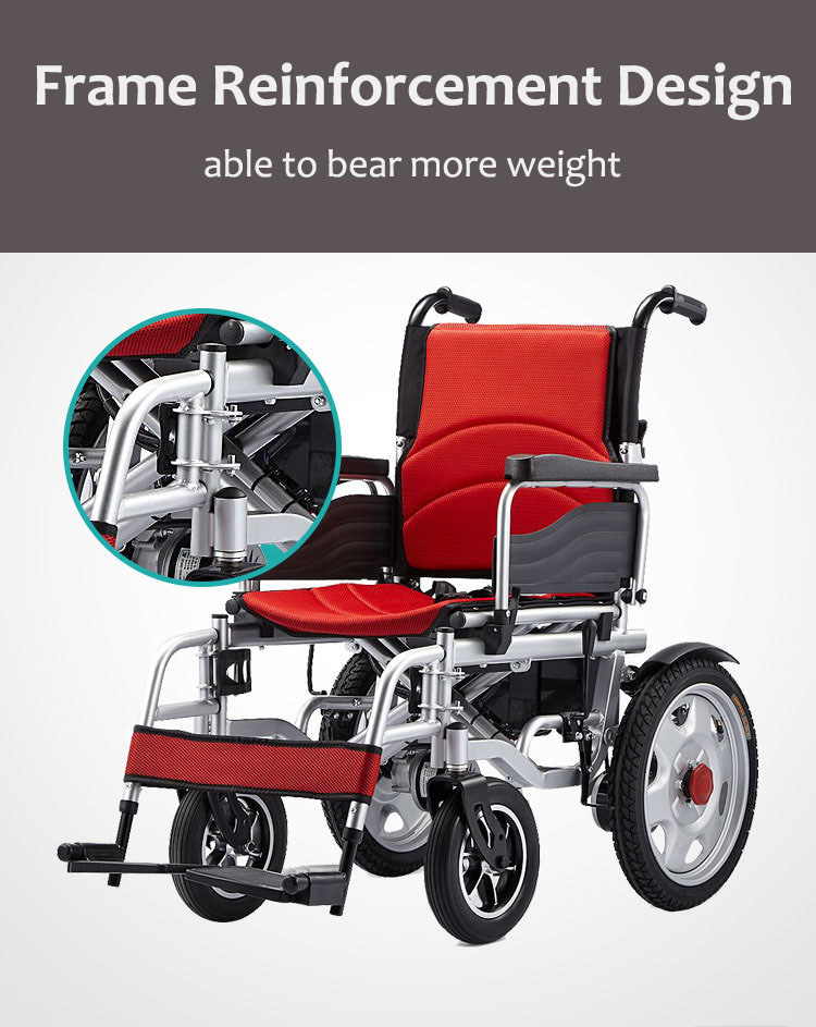 Electric Wheelchair Foldable and lightweight wheel chair portable elderly care products