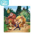 Wooden jigsaw cartoon kids puzzle custom children puzzle toy 16 pieces puzzles