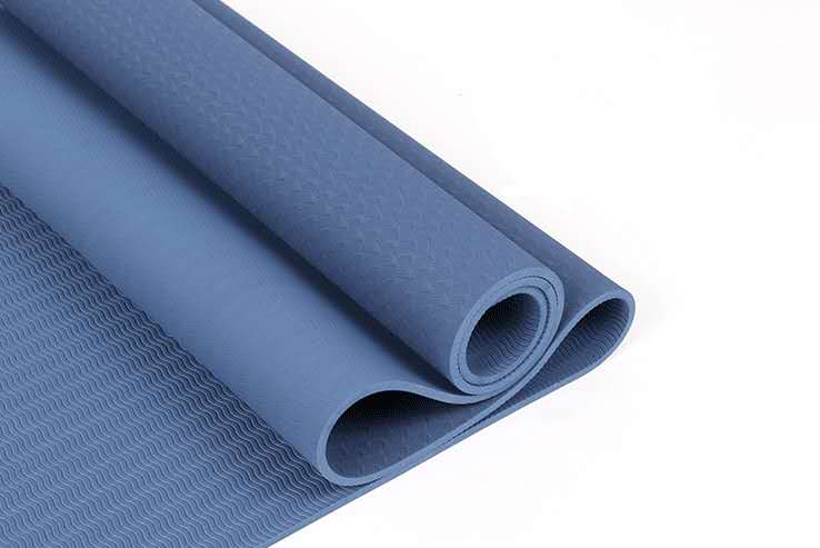नई डिजाइन बैंगनी कस्टम टीपीई योग मैट इको फ्रेंडली 183 * 61 सेमी 6