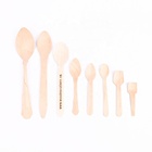 Disposable cutlery eco friendly promotional Food Grade disposable wooden spoon and fork set
