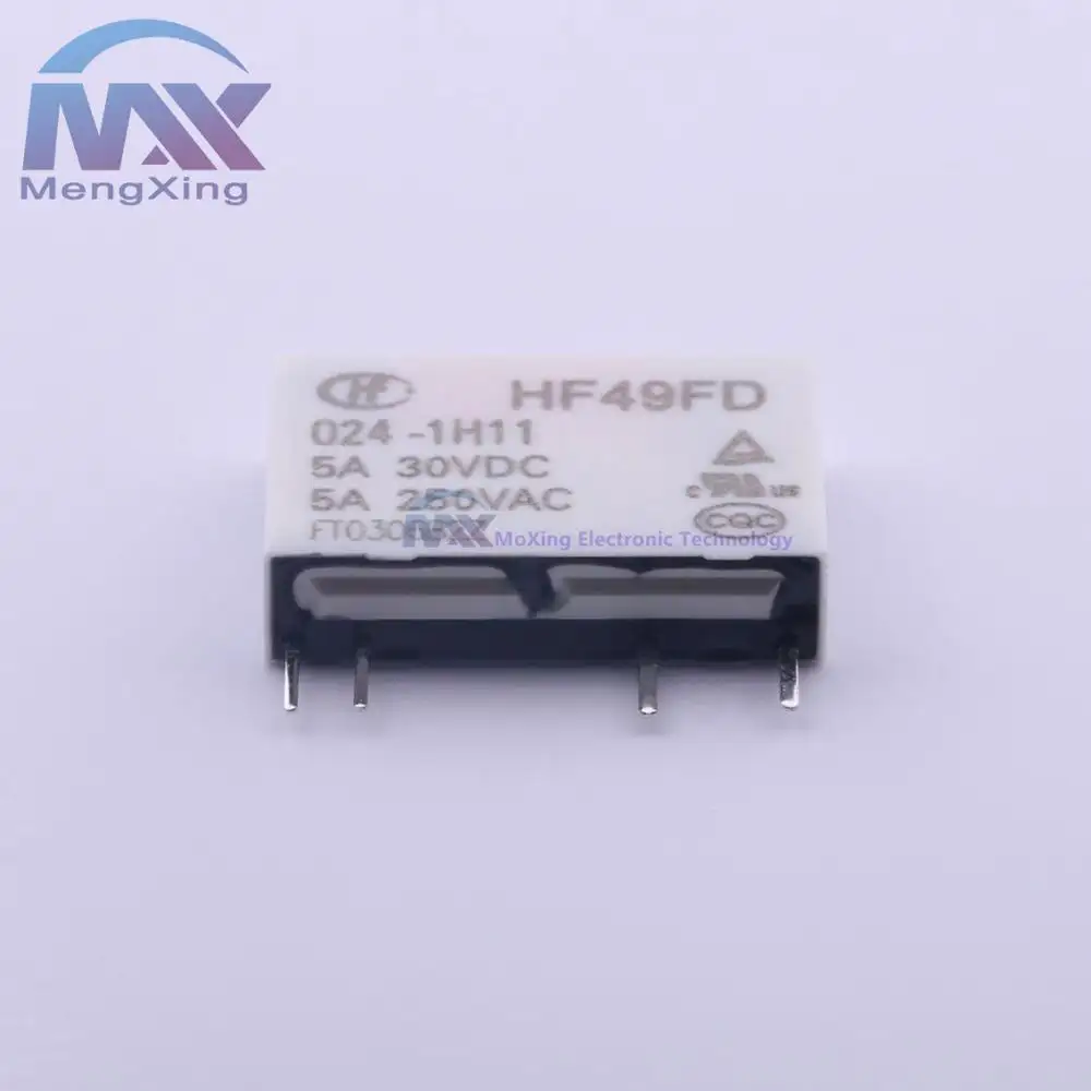 Electronic Components HF49FD/024-1H11 24V Relay 5A 250VAC HF SPST DPDT Industrial Power Relays