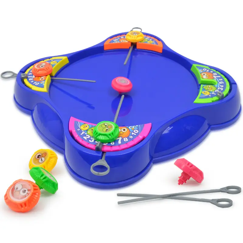 Pull-out Gyro Battle Plate Gaming Desk Kids Games Education Toy Spinning Top Table