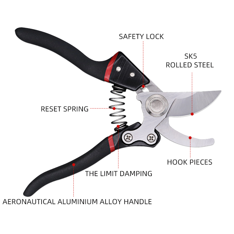Stainless Steel Trimming Flower Long Handle Shears Pruning Garden Scissors