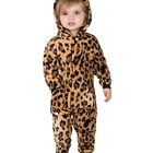 Fleece Animal Cute Hooded Jumpsuit Custom Baby Kids Winter Romper 2019