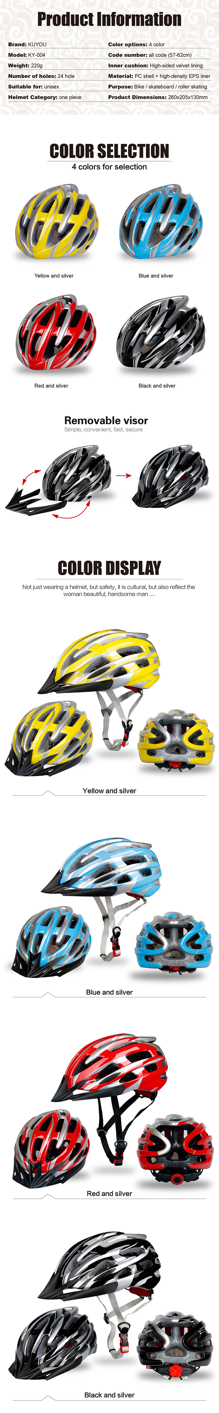 2022 High Quality Hot Kuyou Selling China Sports Safety Hat Supplier Cycling Bike Bicycle Helmet for Adult