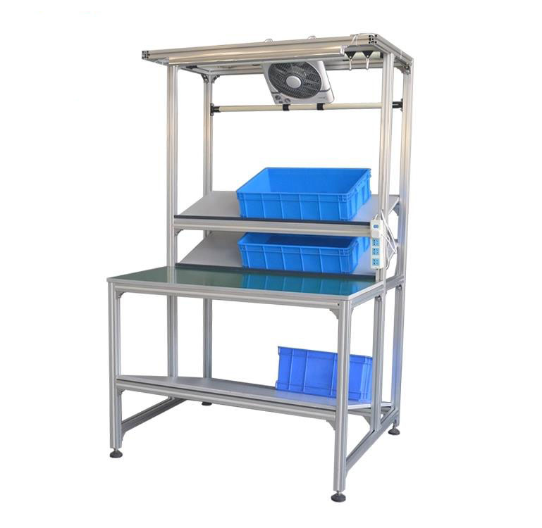 Antistatischer Arbeitsplatz-Werkstatt-Fließband-Arbeitstisch Tragbare Esd-Aluminium-Werkbank 8