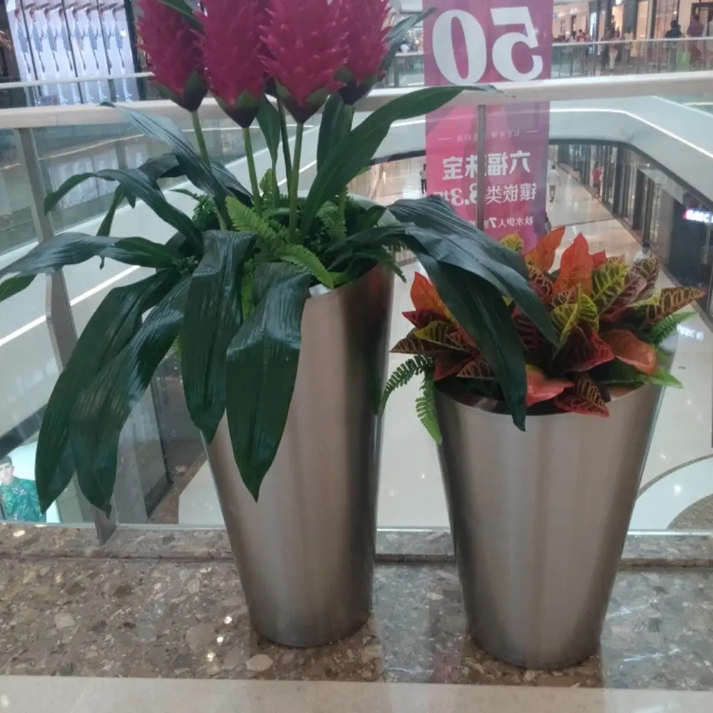 Сушеные напольные цветы из нержавеющей стали, вазы для центрального элемента